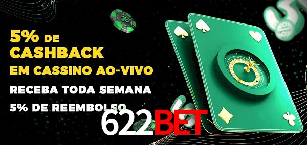 Promoções do cassino ao Vivo 622bet